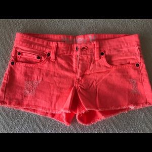 Coral Hurley Denim Shorts
